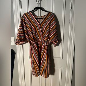 Multicolored Linen Dress